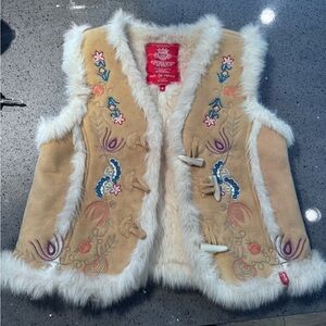 Vintage edc by Esprit Faux Fur-Lined Vest
